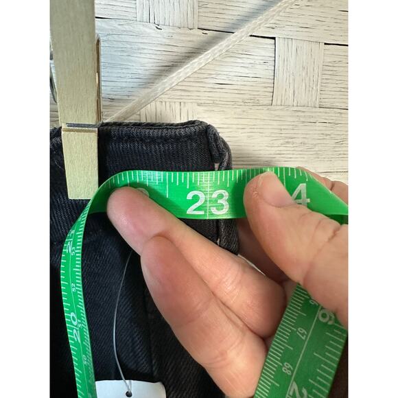 Old Navy women’s black jeans mid rise OG straight casual denim Goth plus size - Picture 6 of 11